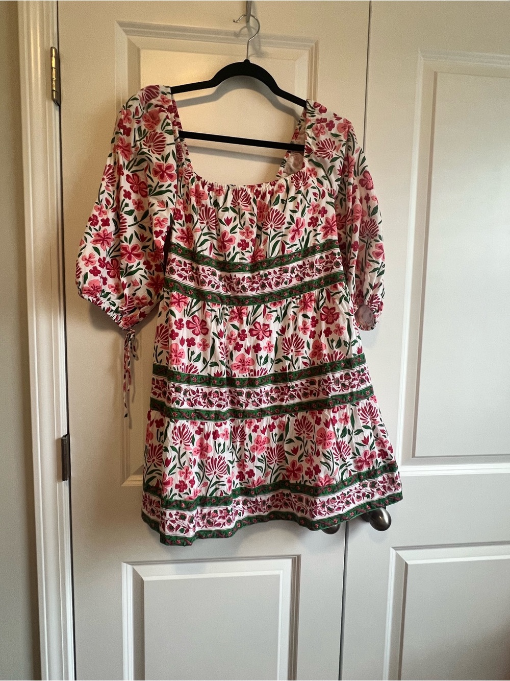 Victoria Dunn Pink and Green Dress
